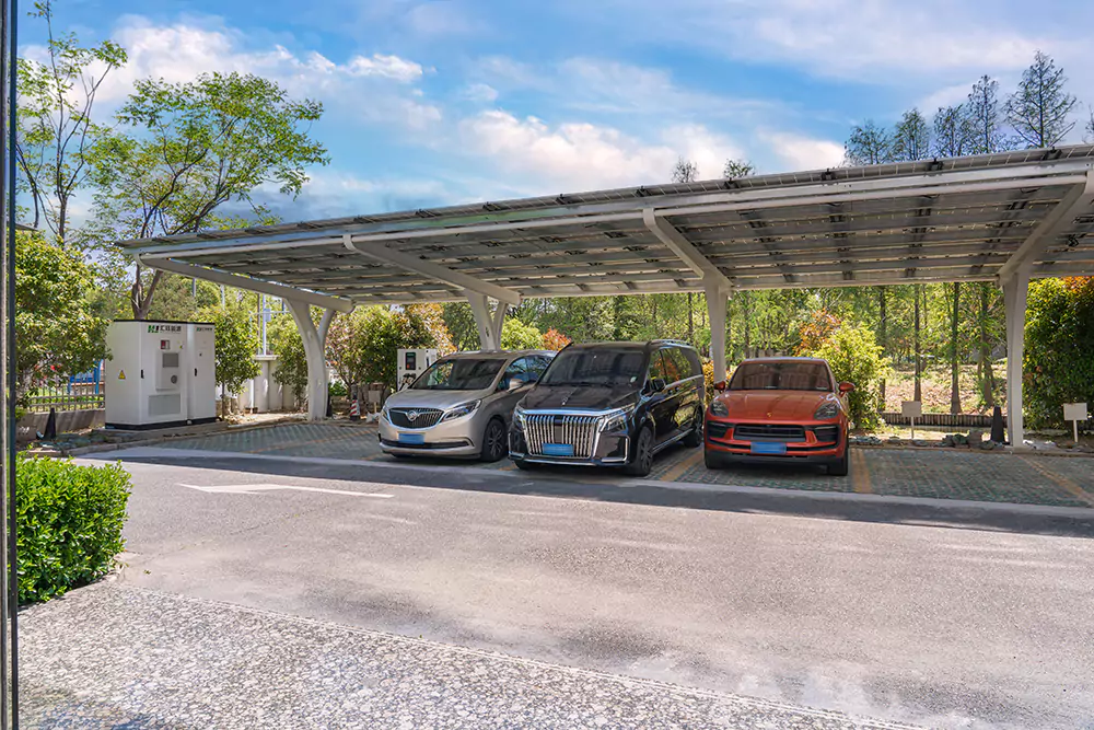 Huijue Group Headquarters (Qingcun) Photovoltaic Carport + Energy Storage + Charging Point Project