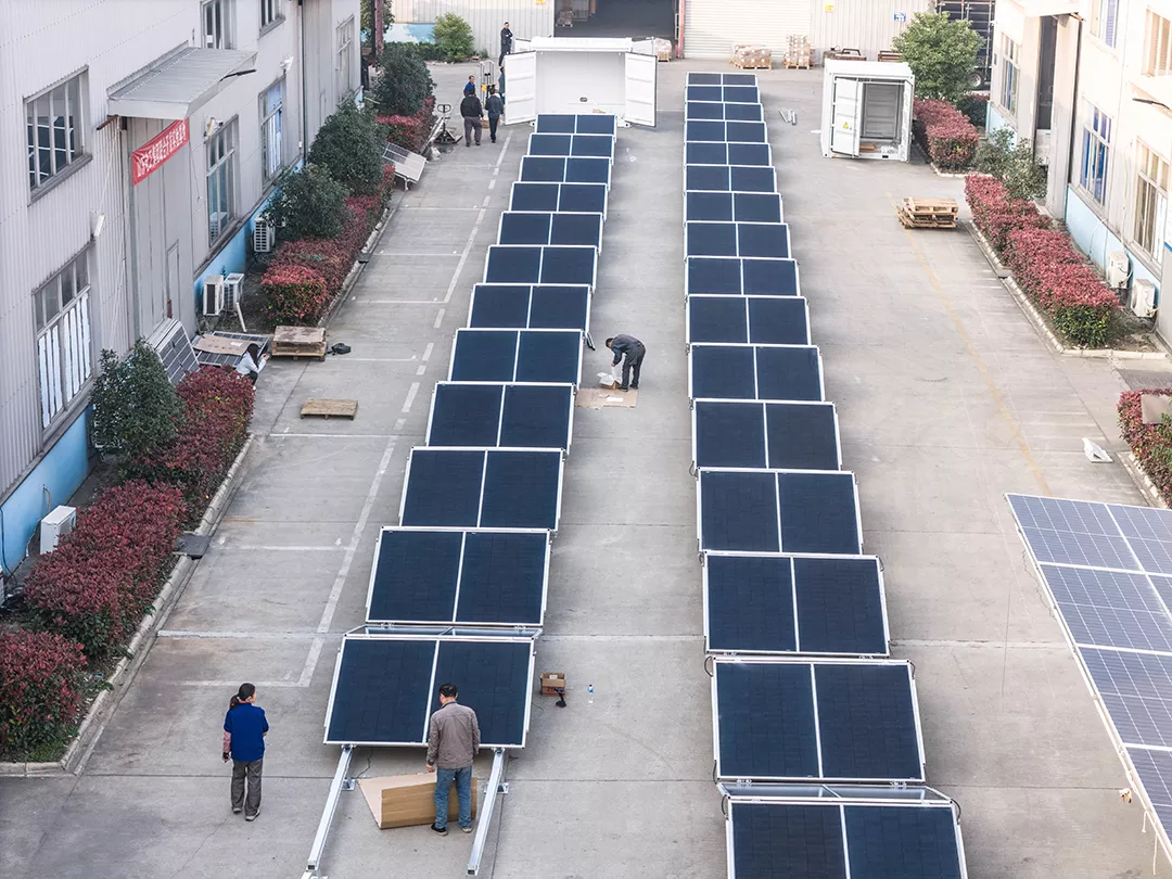 Integrated Photovoltaic Folding Storage Container Project